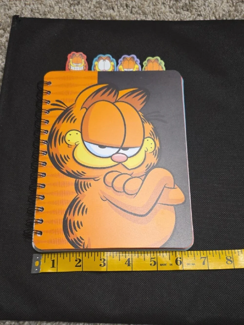 Garfield Spiral Notebook w/ 4 Tabs